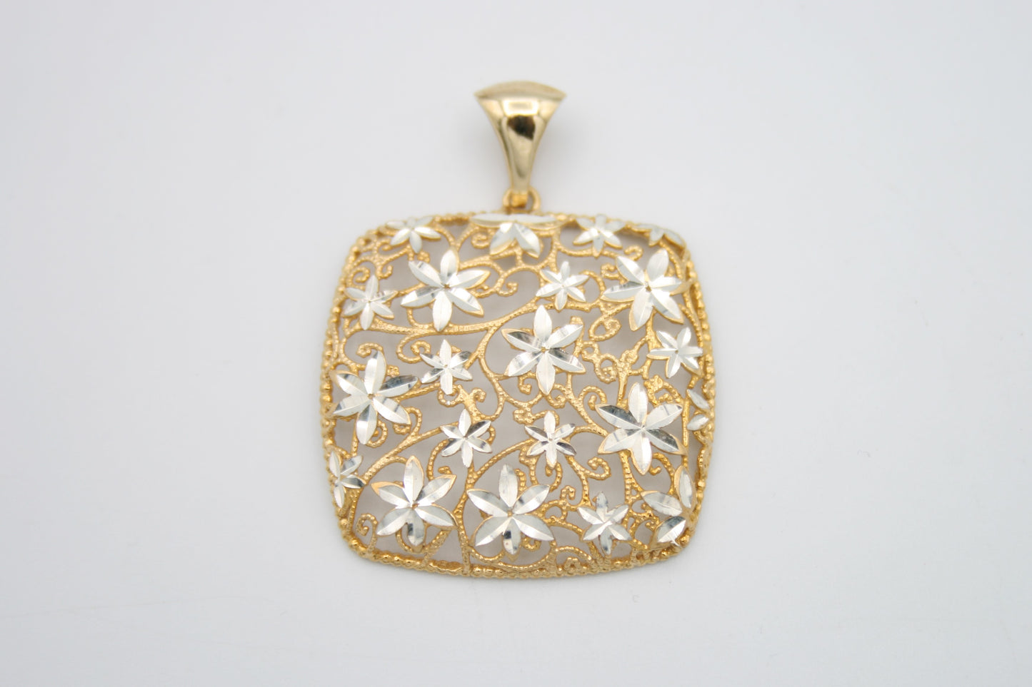 Flowers in Filigree Pendant
