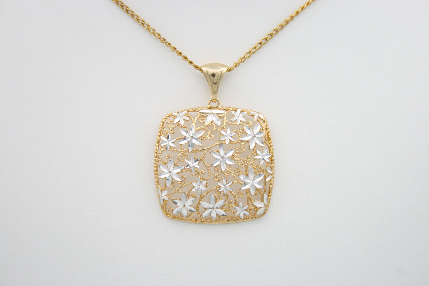 Flowers in Filigree Pendant