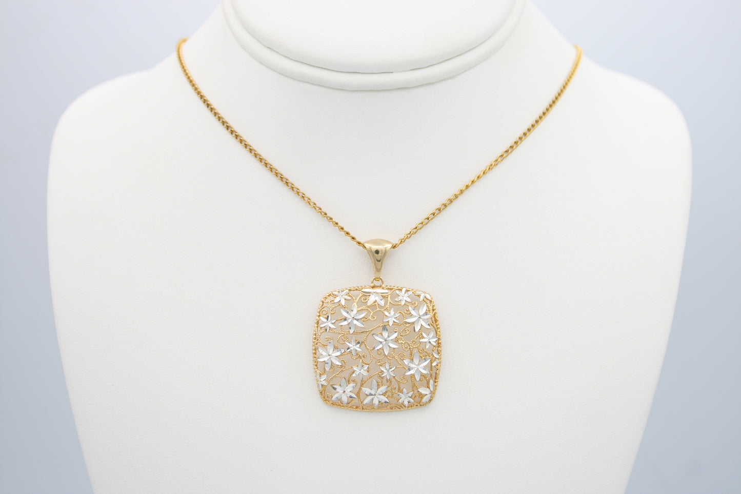 Flowers in Filigree Pendant