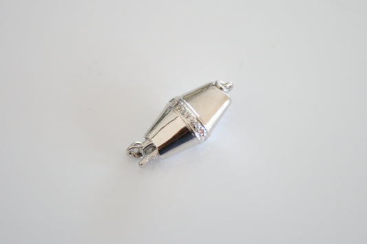 Diamond Shape Accented Box Clasp