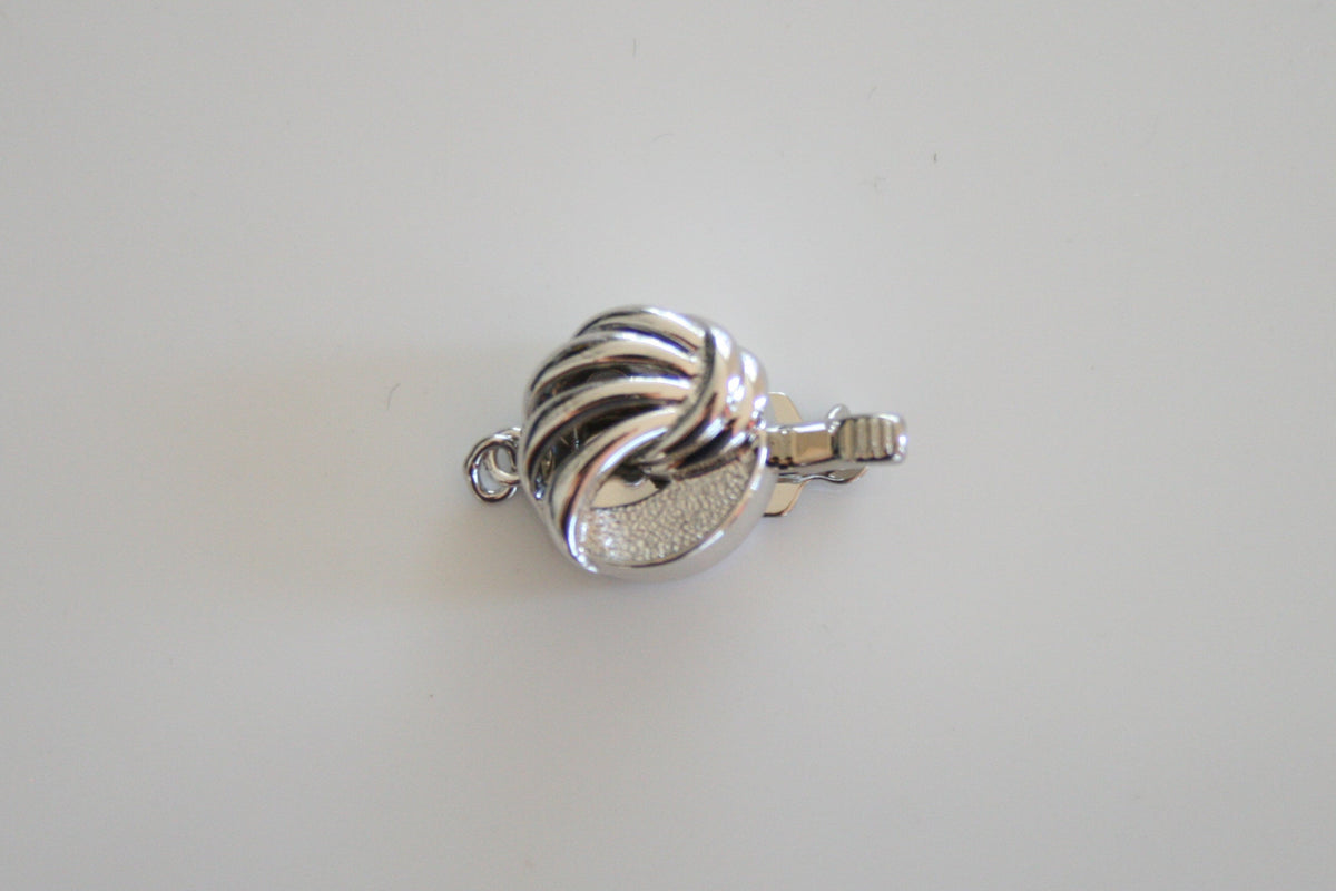 Round Sterling Silver Oval Clasp