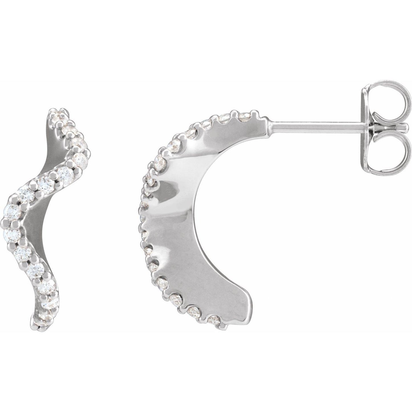 Descent Diamond Earrings