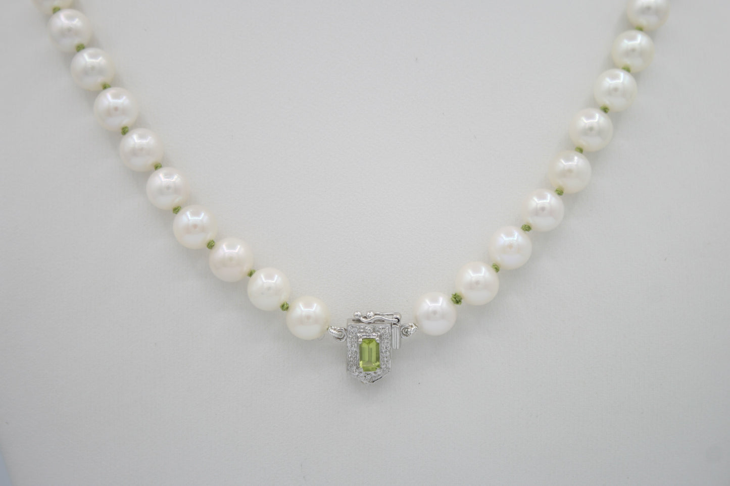 Green Akoya Necklace