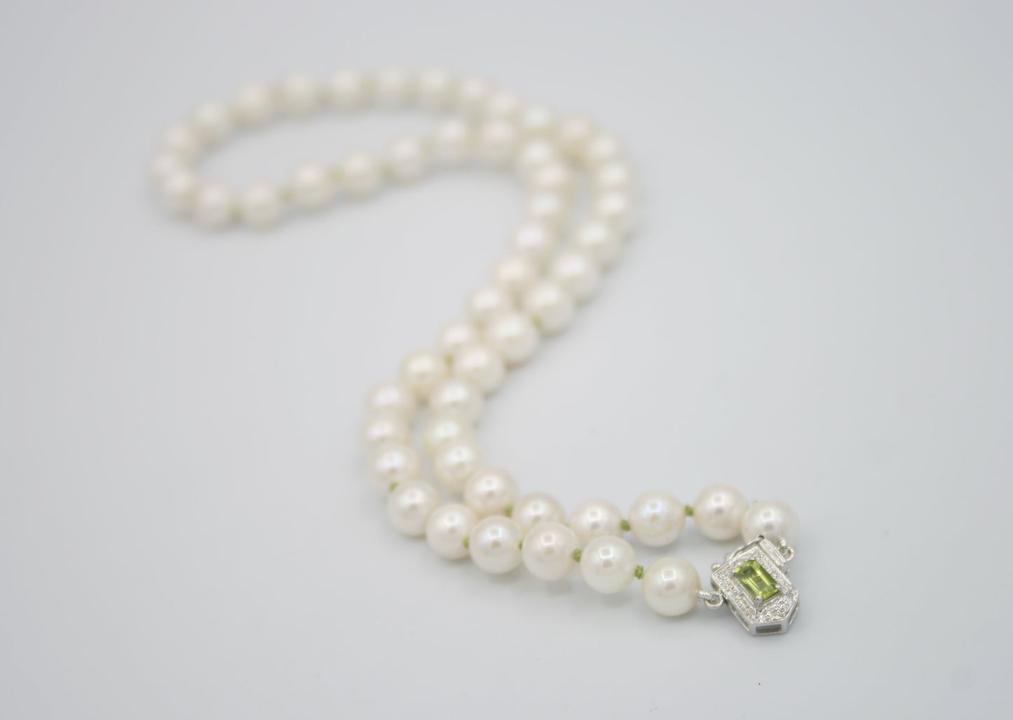 Green Akoya Necklace