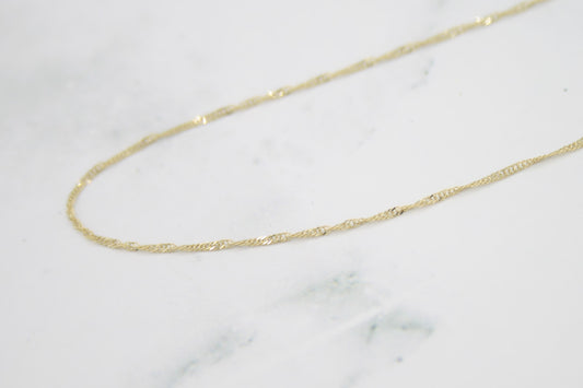 Twisty Gold Chain