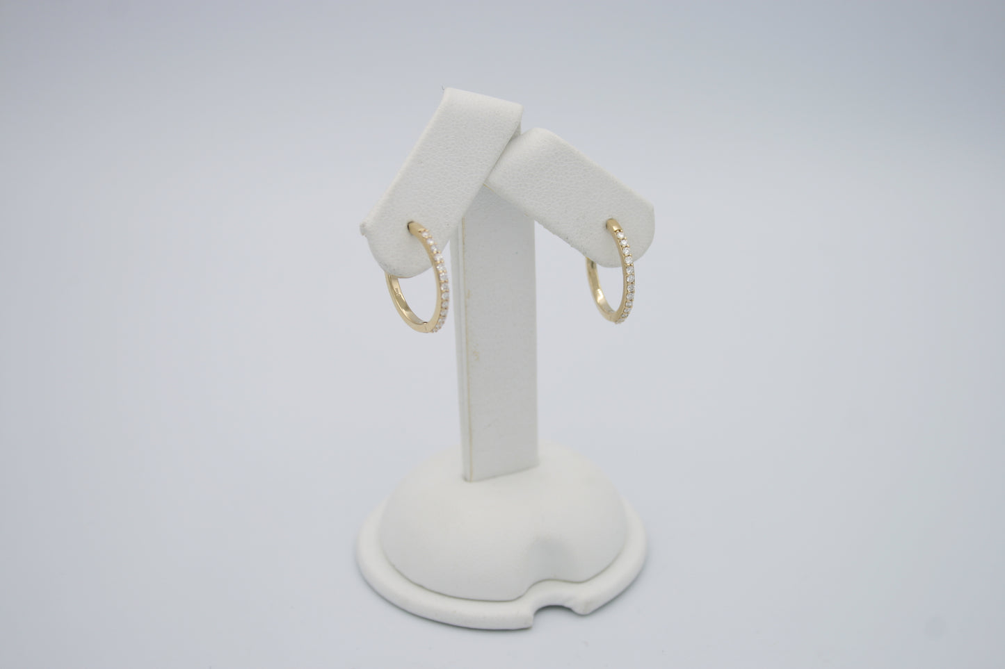 Diamond and Gold Hoops