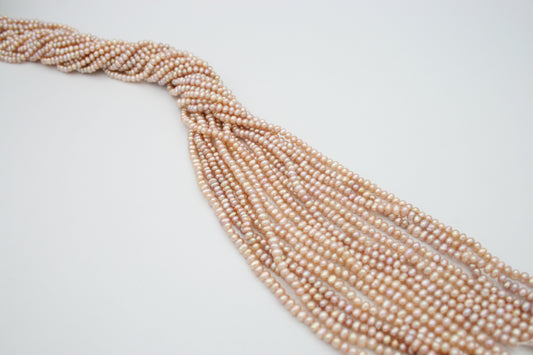Loose Freshwater Pearls Strands Mauve