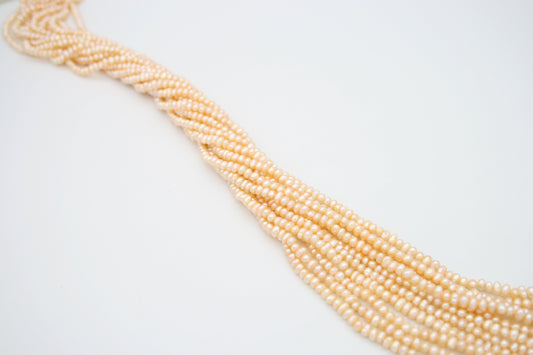 Loose Freshwater Pearls Strands Peach