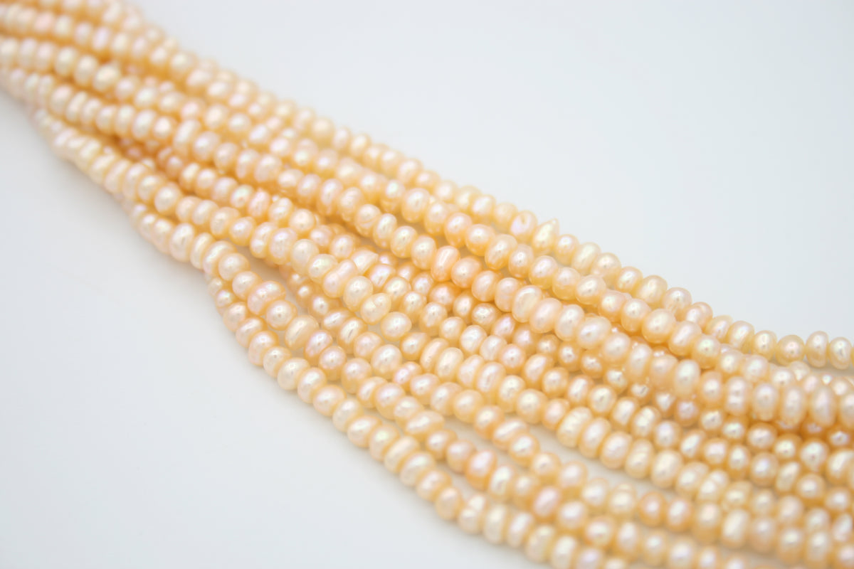 Loose Freshwater Pearls Strands Peach