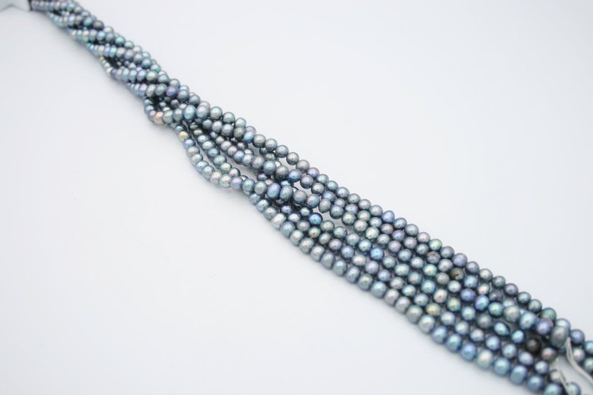 Loose Freshwater Pearl Strands Silver
