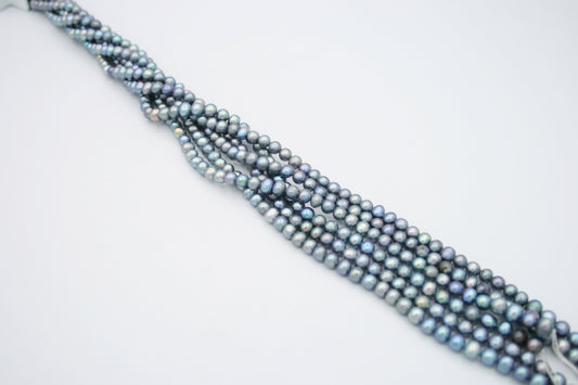 Loose Freshwater Pearl Strands Silver