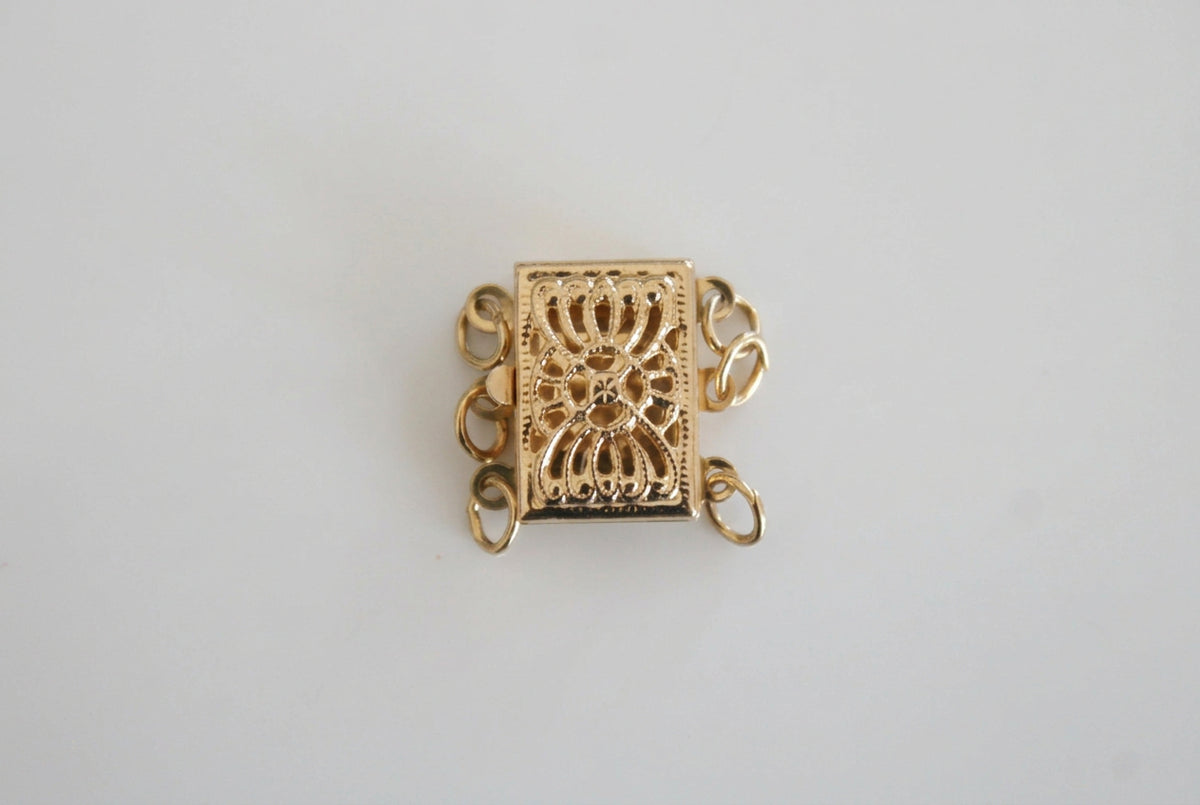Three Strand Filigree Box Clasp