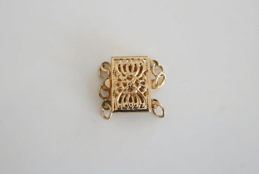 Three Strand Filigree Box Clasp