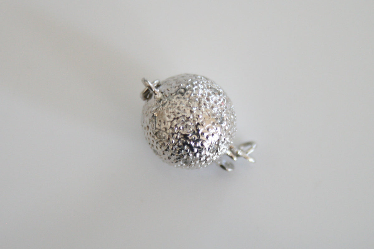 Textured Diamond Ball Clasp