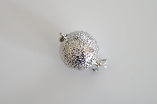 Textured Diamond Ball Clasp