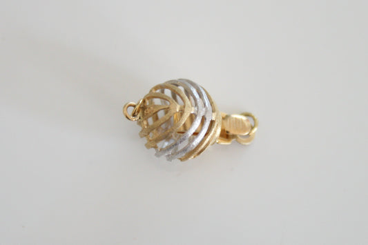 Two Tone Twist Ball Clasp