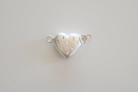 Heart Shape Sterling Silver Clasp