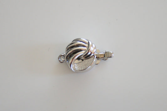 Round Sterling Silver Oval Clasp