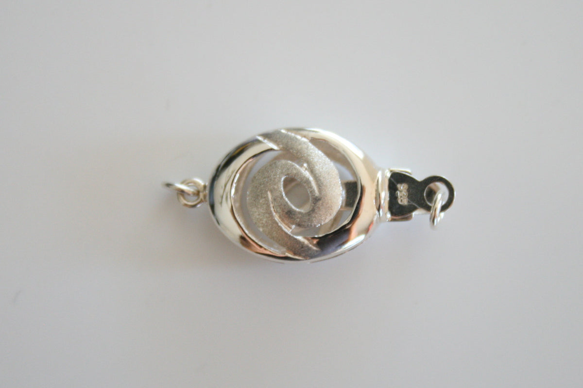 Vortex Sterling Silver Oval Clasp