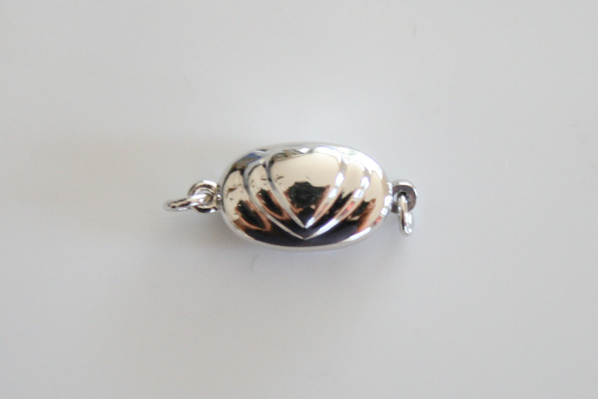 Heart Sterling Silver Bean Clasp