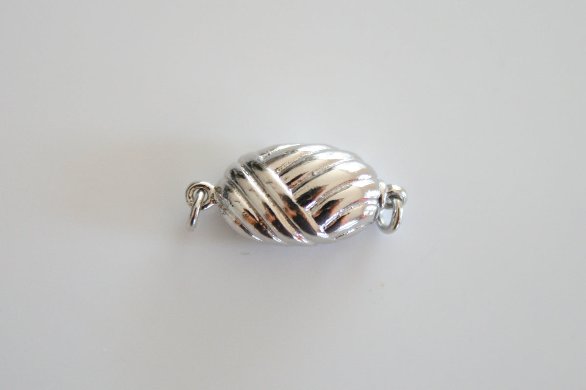 Sterling Silver Bean Clasp