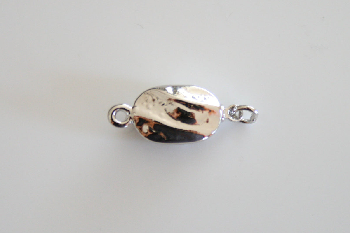 Nugget Sterling Silver Bean Clasp