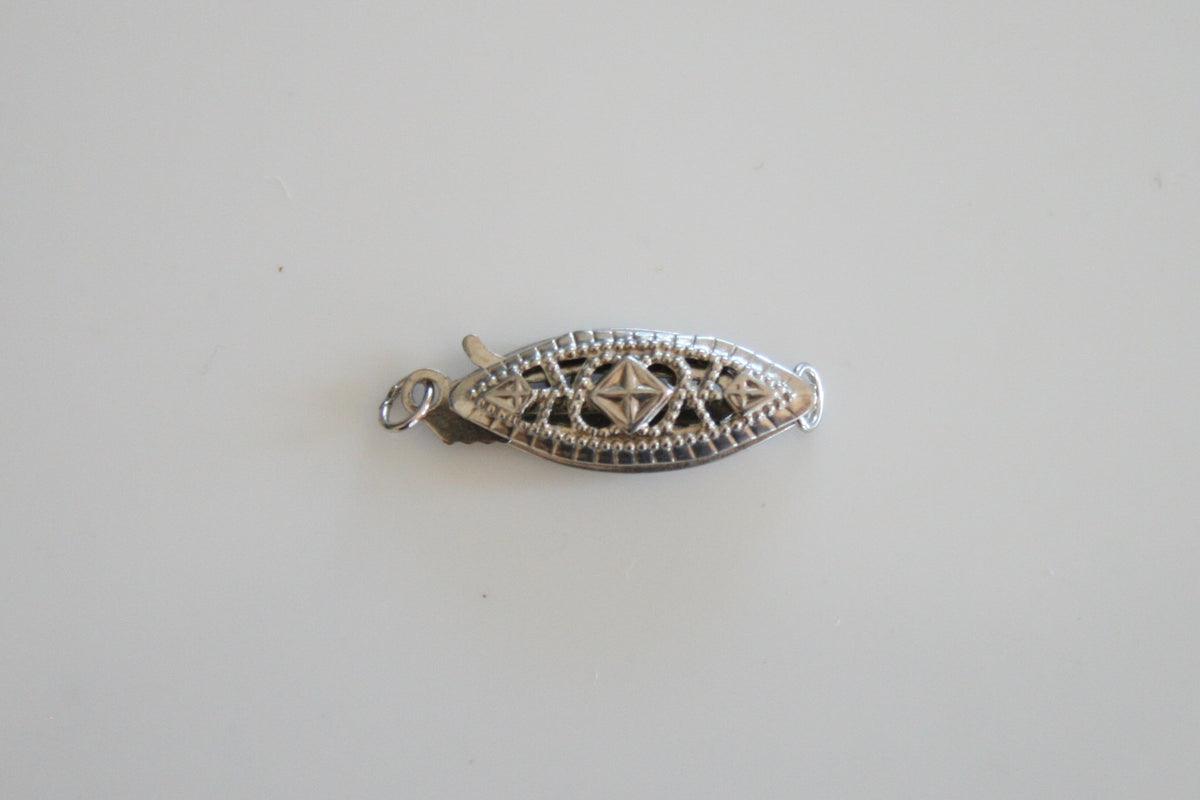Filigree Sterling Silver Pearl Clasp