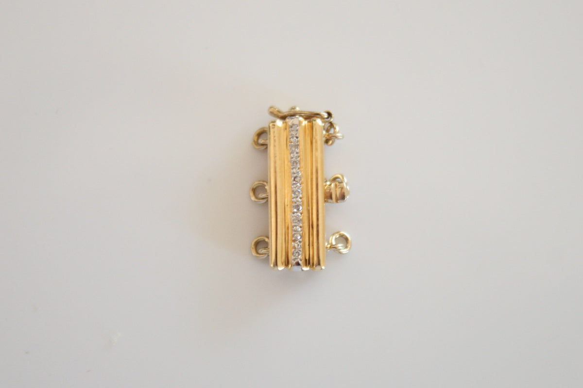 Three Strand Diamond Clasp