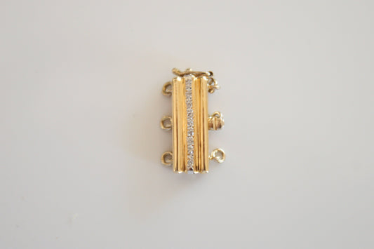 Three Strand Diamond Clasp