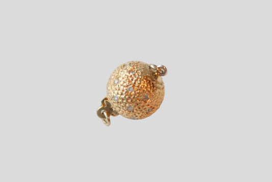 Textured Diamond Ball Clasp