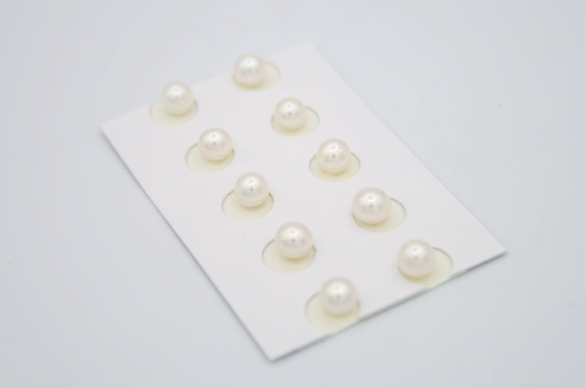 Loose Freshwater Pearls Half Drilled