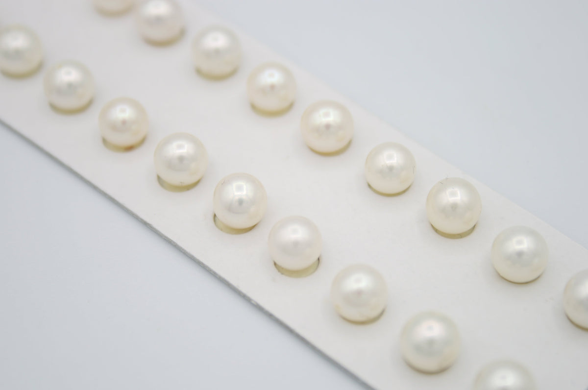 Loose Freshwater Pearls Half Drilled