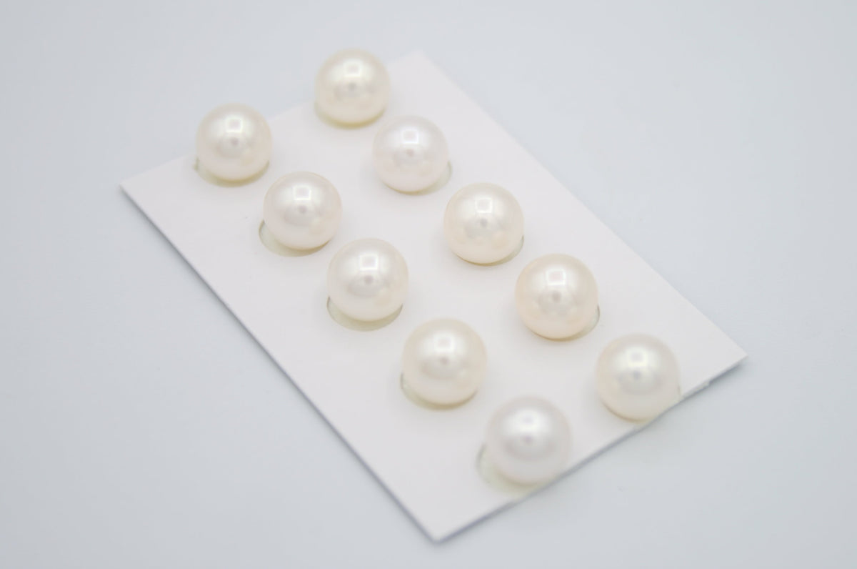 Loose Freshwater Pearls Half Drilled