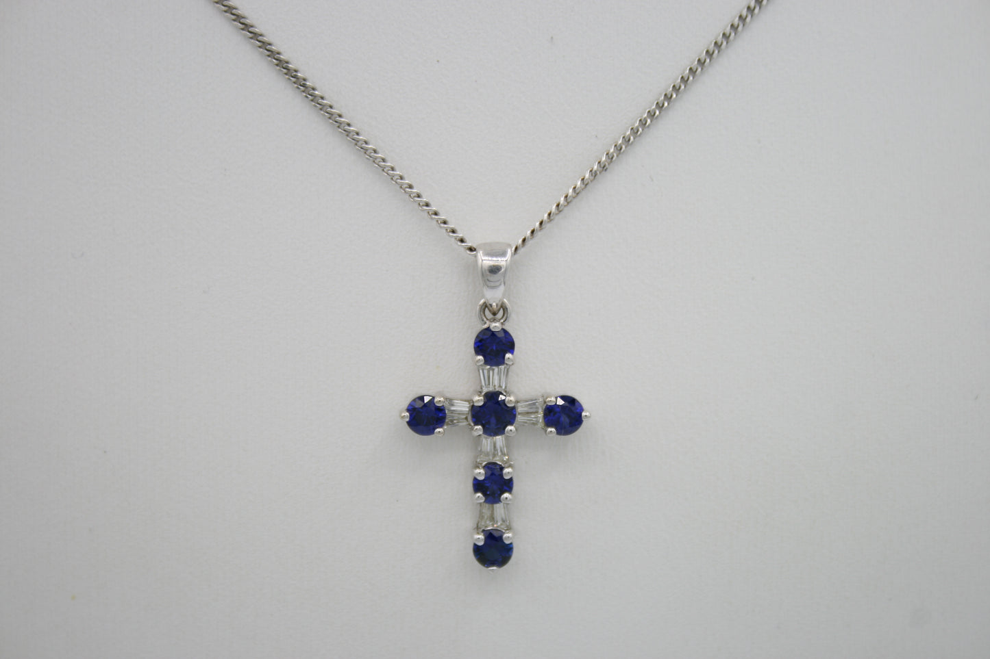 Sapphire and Diamond Cross