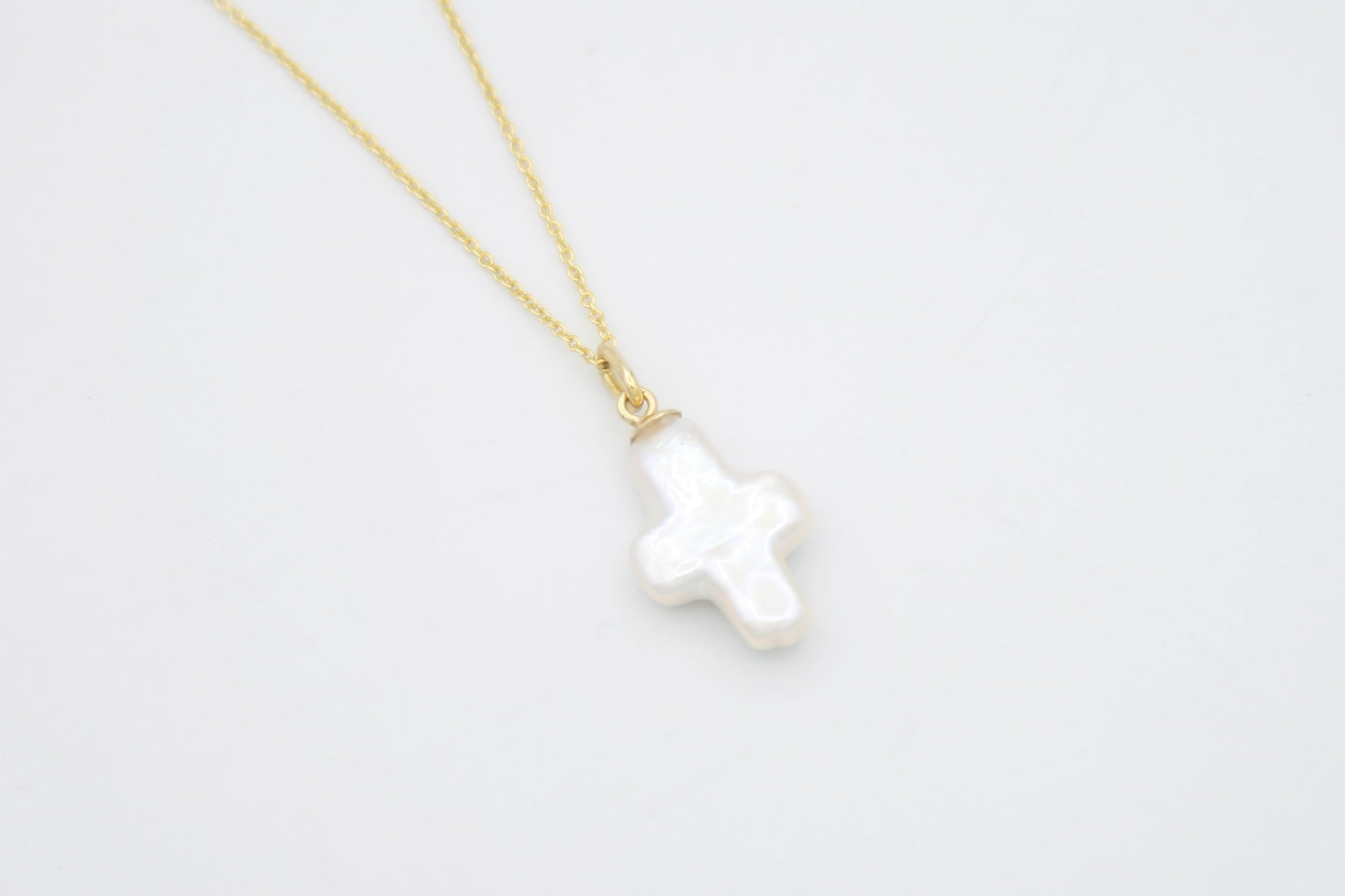 Cross Pearl Charm