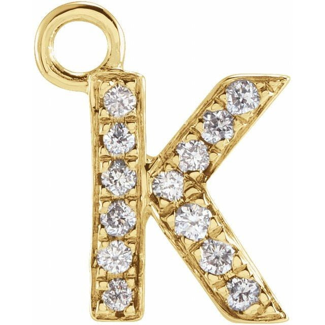 Diamond Initial Charm