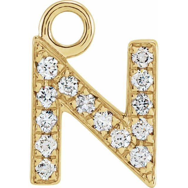 Diamond Initial Charm